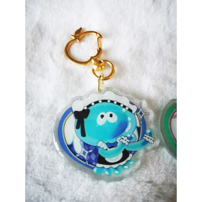 Jet Fighter スプラトゥーン Splatoon Jellyfish Maid Single Side Drop Glue Pendant Couples Hand Gift