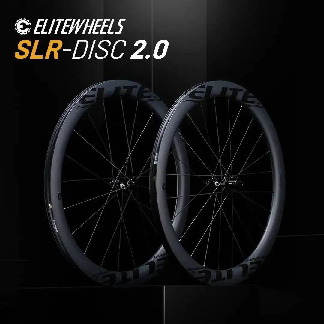 

ELITEWHEELS SLR-DISC 2,0 колеса с трещоткой, 50T, дорожный диск, карбоновая колесная пара, сверхлегкая стойка 1574 г, 1423 спицы для гоночного велосипеда