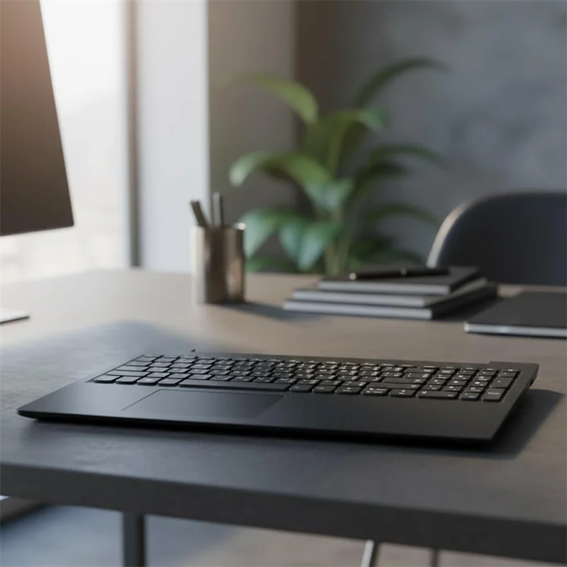 Чехол-накладка (верхняя часть корпуса) для клавиатуры Lenovo Ideapad L340 15 15IWL 15API, черный, тайский дизайн, 5CB0S16622