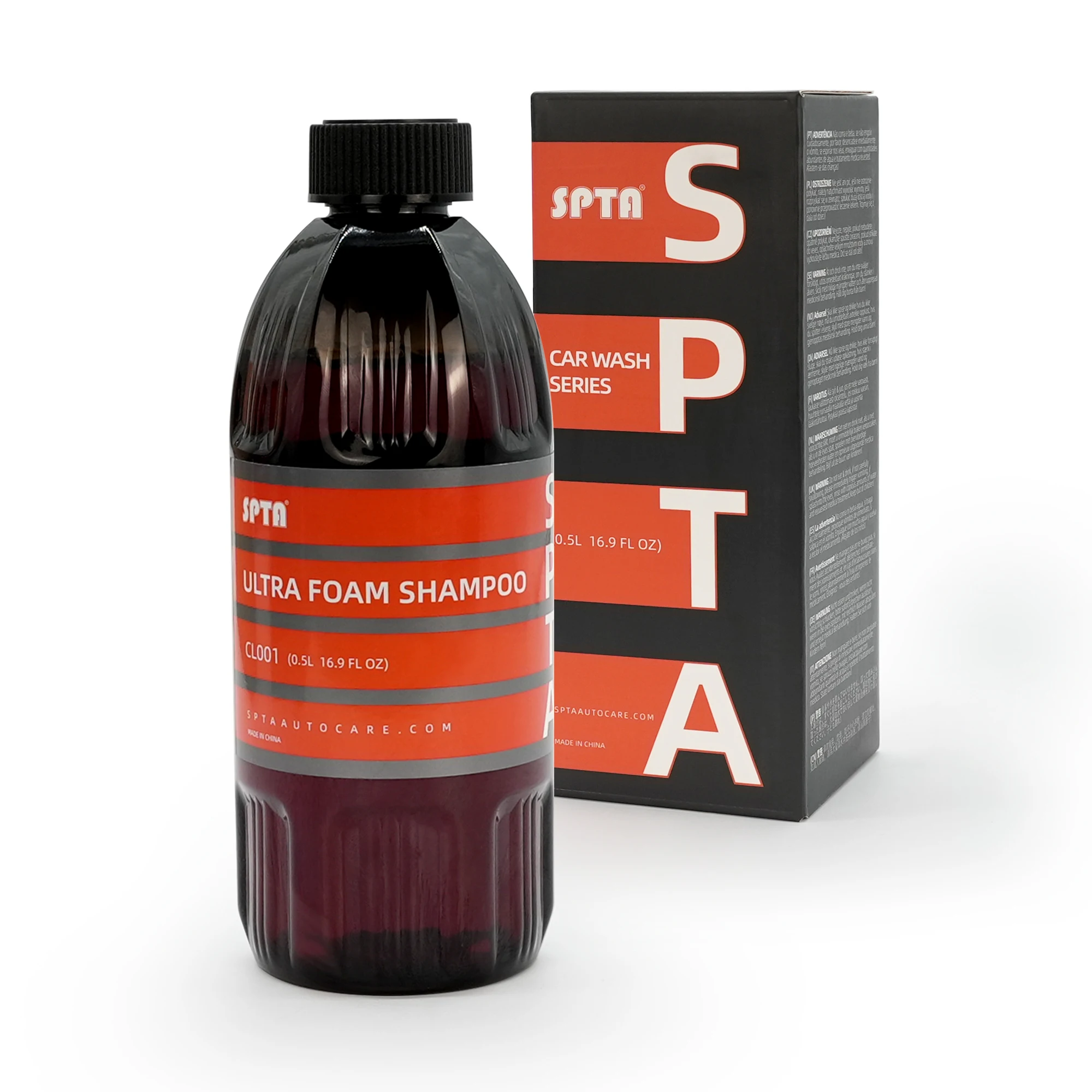 SPTA Ultra Foam Shampoo (16 Oz/500ml) Orange Aroma For Pressure Washer Best Car Wash Soap Cleaning Liquid
