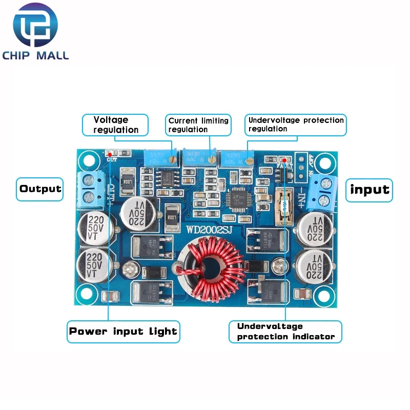 LTC3780 Automatic Lift Module Constant Voltage Constant Current Adjustable Solar Charging DC12V Super Heat Dissipation New Spot