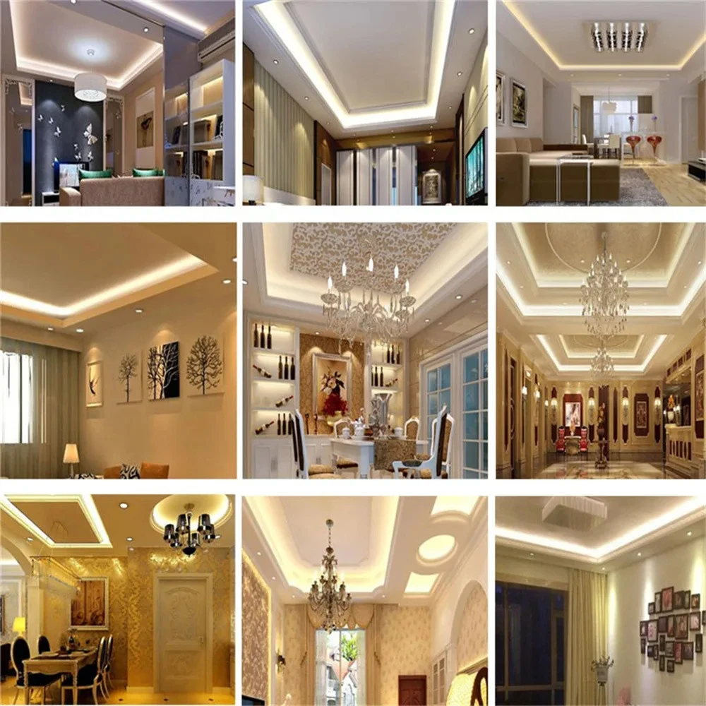 

LED Strip 5M 16.5ft SMD 2835 300leds Garland Light Flexible Non Waterproof RGB Gaskets DC 12V For Home Christmas Party Wire Tape