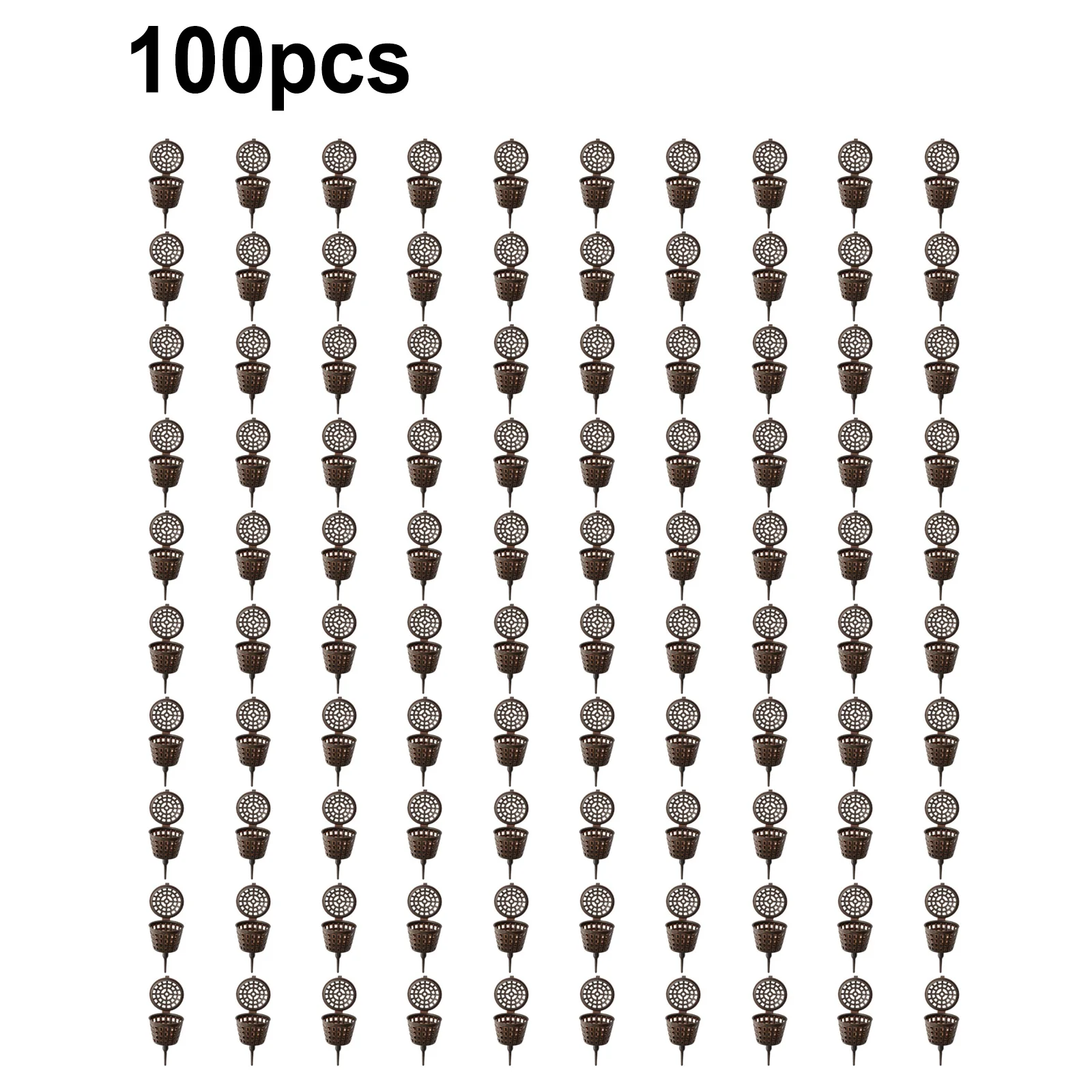 

Набор из 100 контейнеров для удобрений с крышками для бонсай и небольших растений, предназначенный для размещения органических гранул в горшках