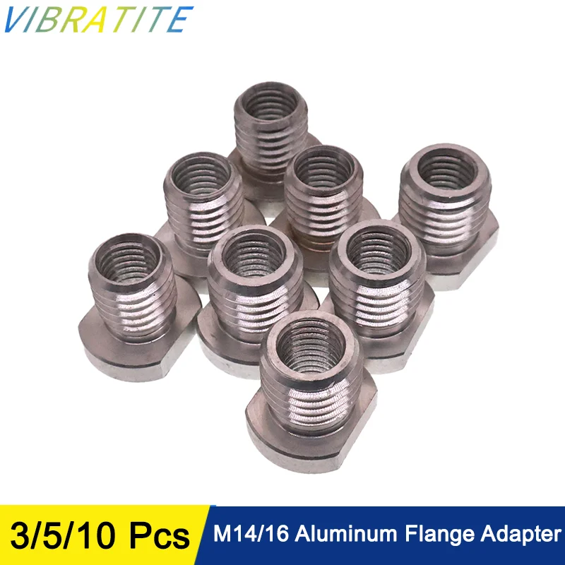 

3/5/10 Pcs Aluminum Flange Adapter M14/M16 for Transfer of Grinding Disc Whirlwind Brushes for Angle Grinder Sanding & Polishing