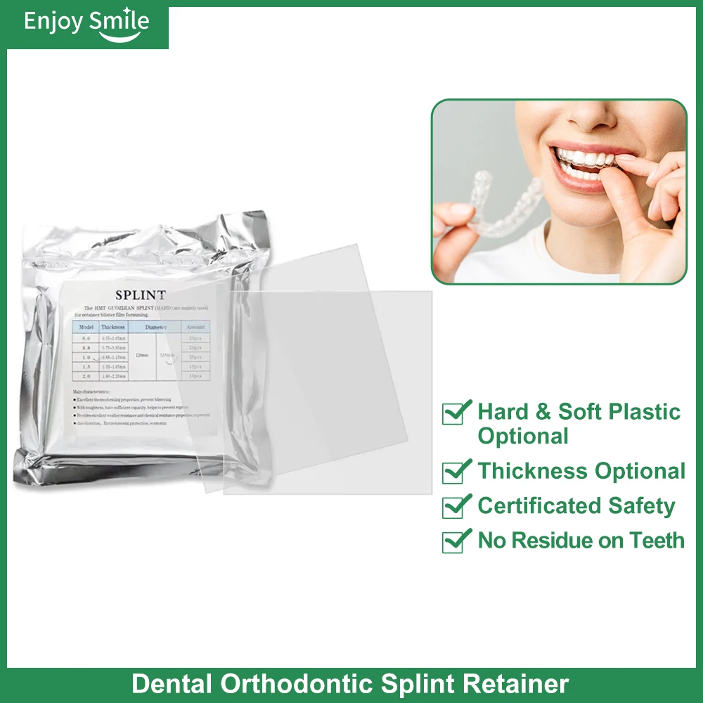 Dental Consumables  Retainer Clear Sheet Material Dental Vacuum Invisible Orthodontic Dental Orthodontic Splint Retainer