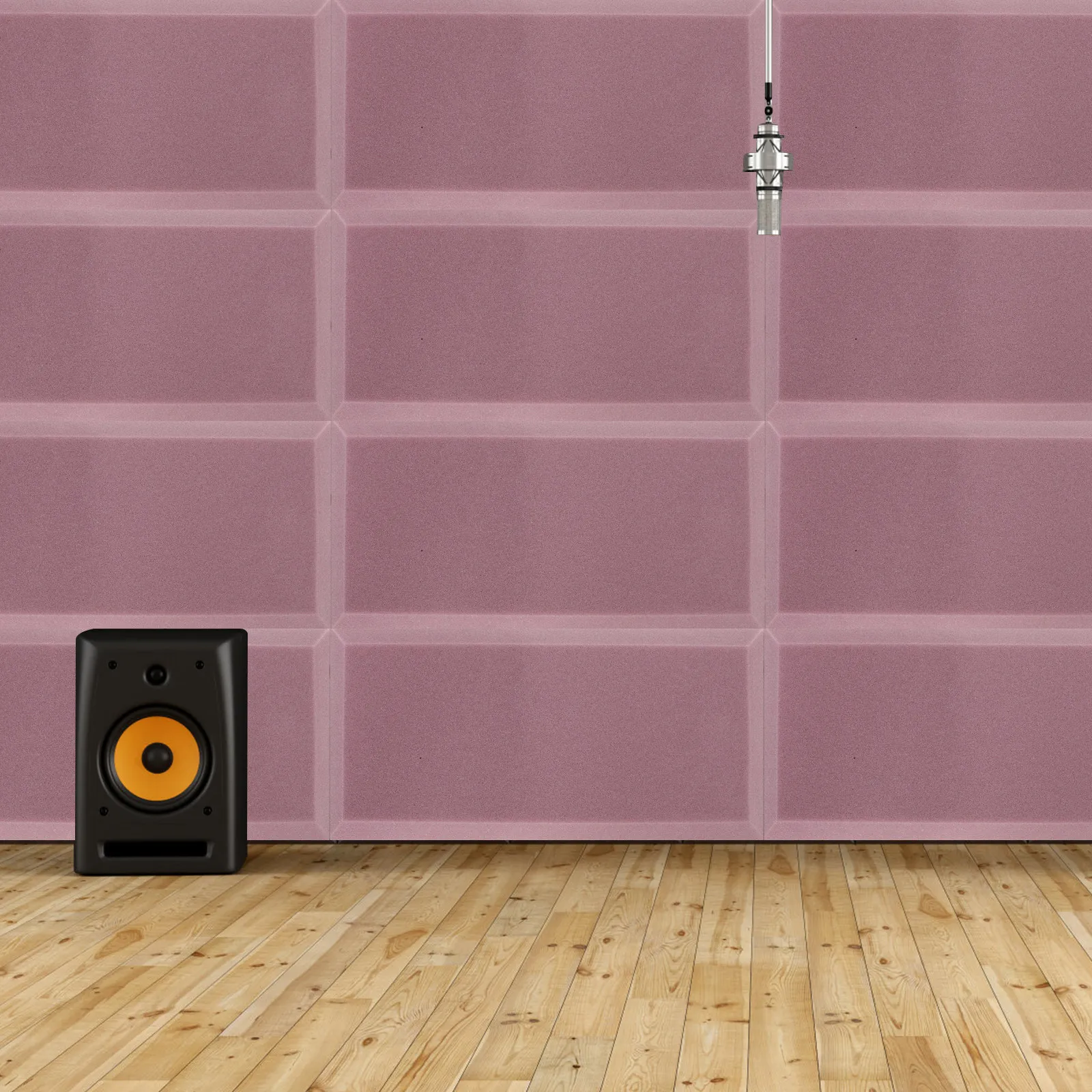 

3pcs Sound Absorption Panels Acoustic Panel For Wall Ceiling Door Studio Podcast Home Lightweight Soundproofing Noise Reduction