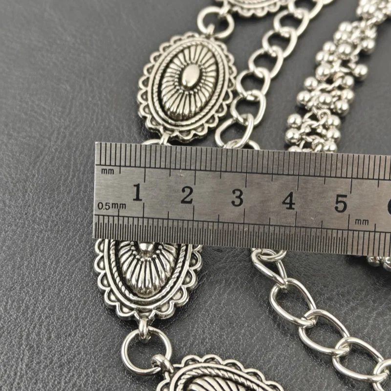 2025 New Model Retro Pants Chain Trendy Men And Hot Girls One\'s Waist Luxury Accessories Three Layers Hip Hop Jewelry Key Chain