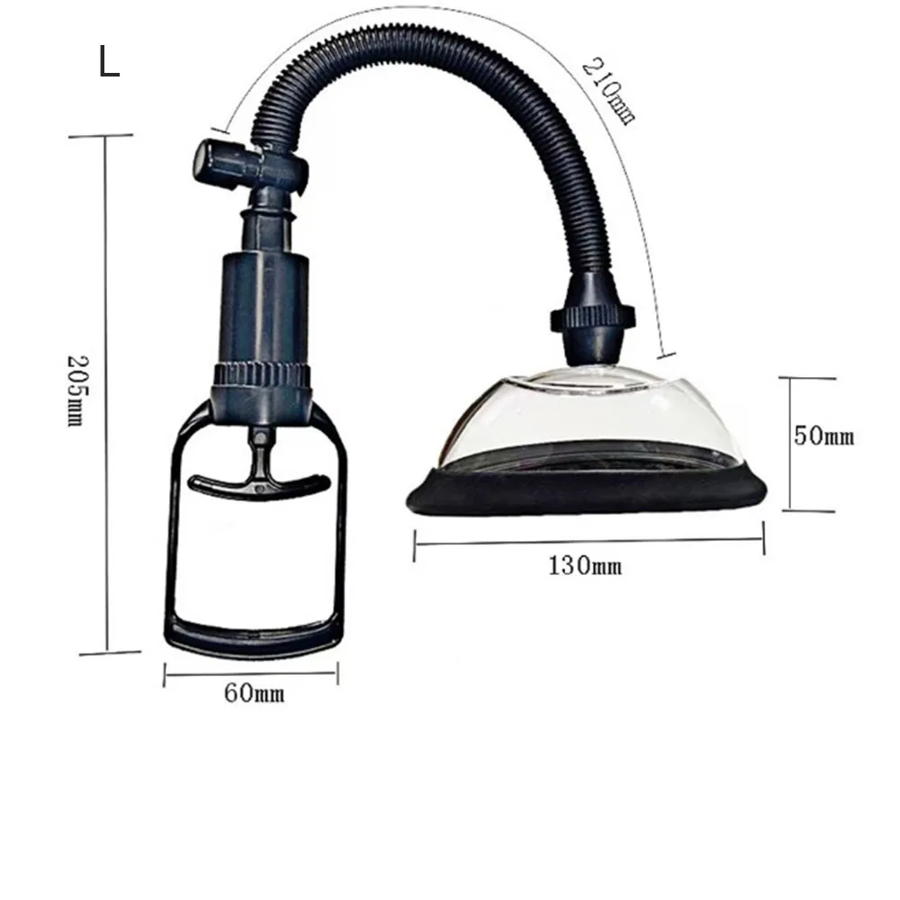 130mm/110mm Manual Pussy Pump Vagina Clitoris Sucker Women Breast Massage Nipple Stimulator Enlarge Vacuum Pump Adult Sex Toys