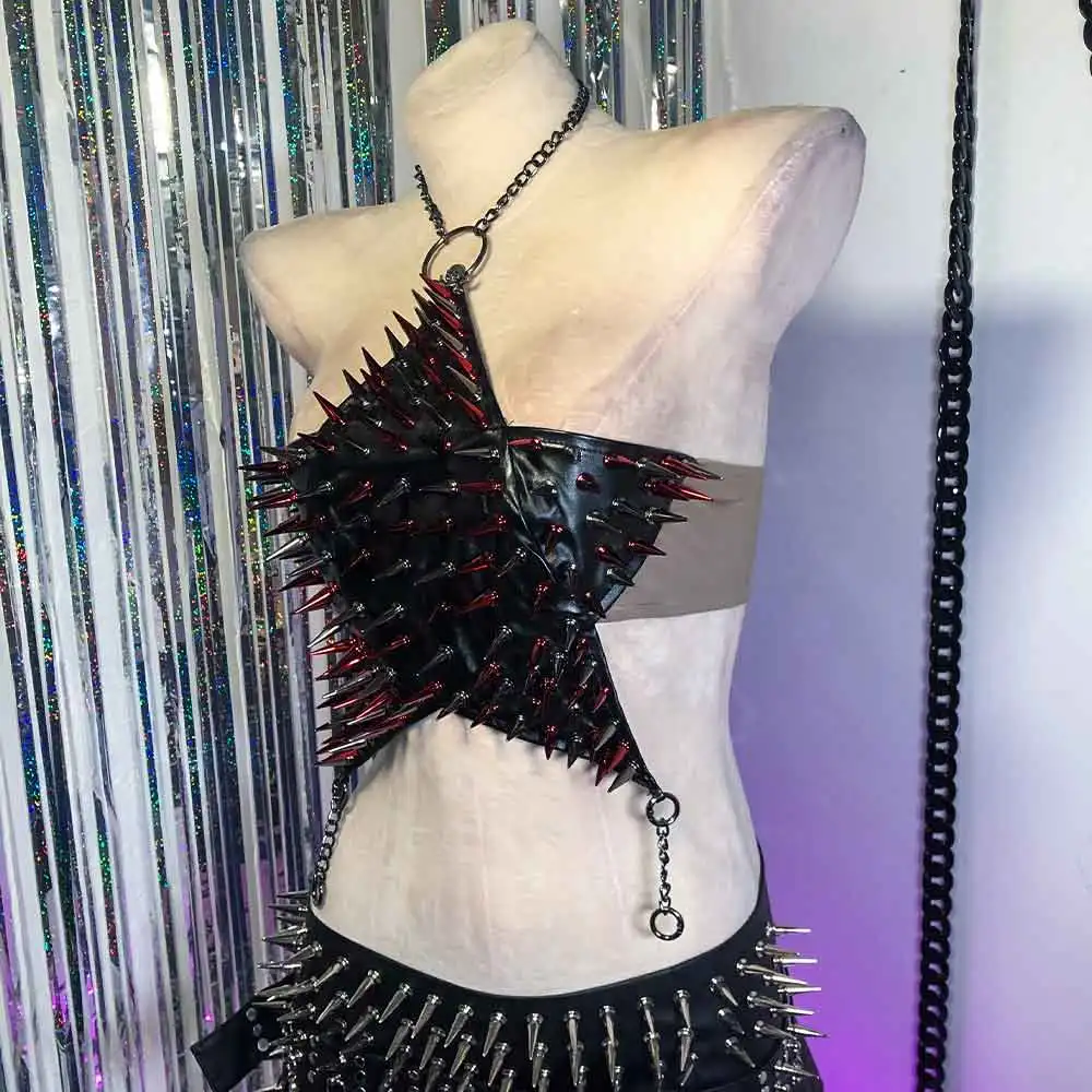 

Hand Made Emo Goth Eco DIY Harajuku Trendy 90s Y2K TOPS Skull Gothic Tank Grunge Teen E-Girls Fairy Digital Punk Rock Kawaii