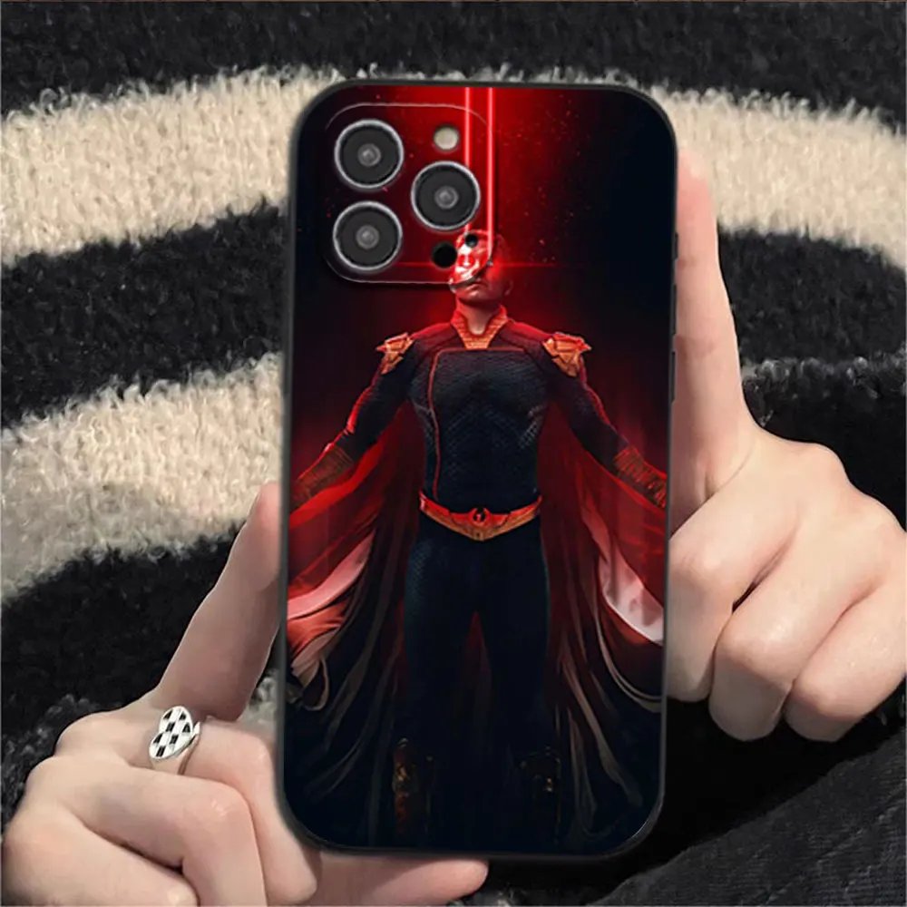 TV The B-Boys H-HomeLander Phone Case for iPhone 12 11 13 14 15 16 Max Pro Plus Black Soft Silicone shell