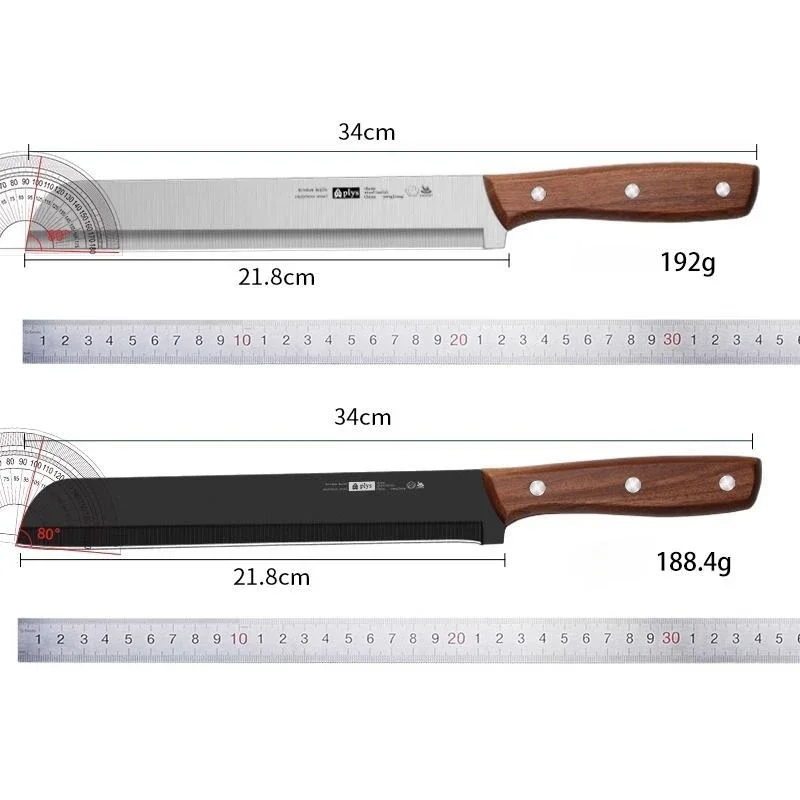 Commercial fruit knife household watermelon cutting special artifact large plus long stainless steel fruit  sharp knife