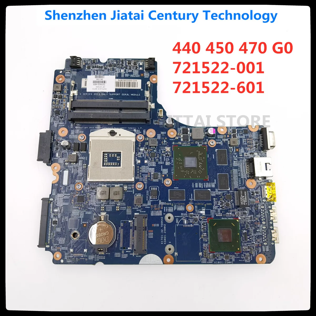 

For HP Probook 440 450 470 G0 Mainboard Laptop motherboard 721522-001 721522-601 721522-501 12238-1 SLJ8E 216-0842000