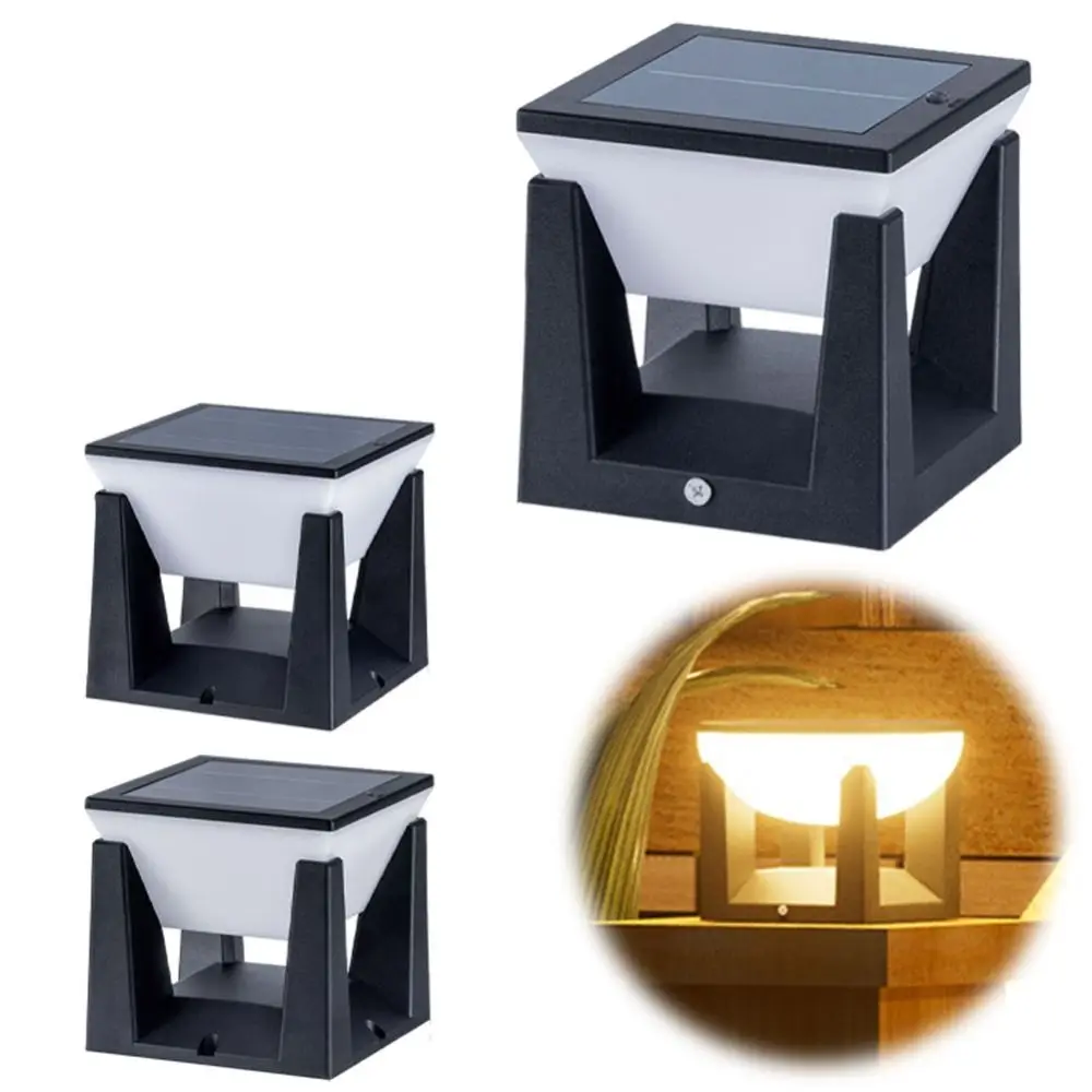 

Durable Waterproof Solar Post Lights Auto On/Off Retro Fence Deck Lamp 3 Lighting Modes Garden Pathway Ligh Yard Lighting