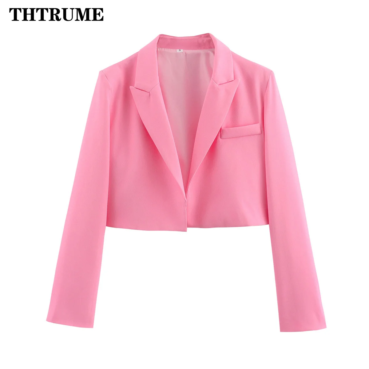 Fashion Women White Basic Jackets Top Elegant Solid Long Sleeve Autumn Winter Open Front Coats Casual Short Outwear Office Coat