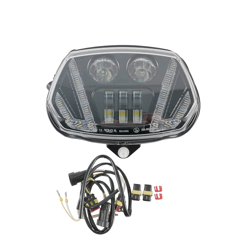 

2023 new high beam and low beam DRL turn light motorcycle headlight for Vespa Sprint