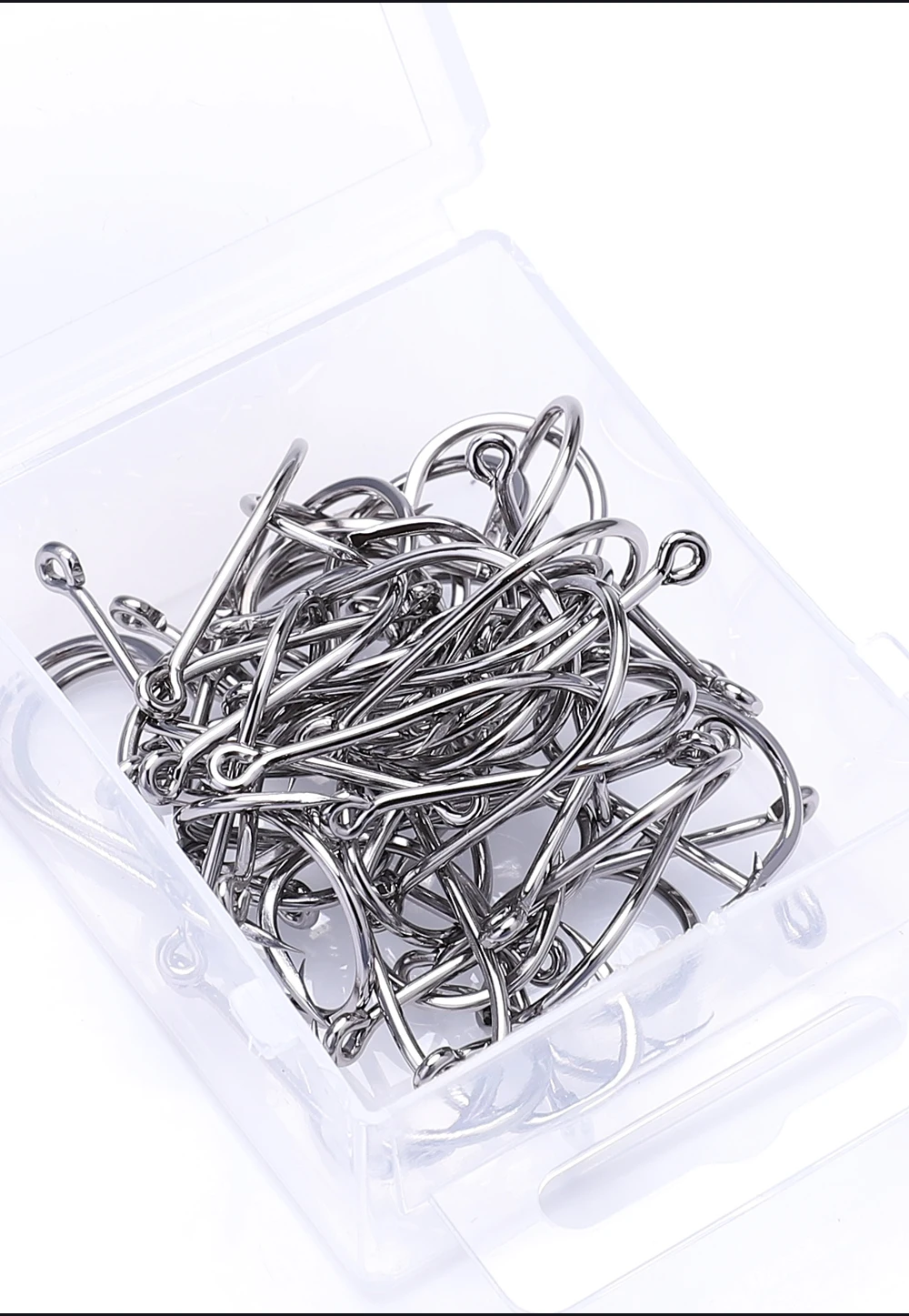 FTK 50/100PCS Angelhaken Jig Kopf Angelhaken Süßwasser Angelhaken Karpfen Angeln Teich Carpe Fisch Tackle Zubehör – Detail 4
