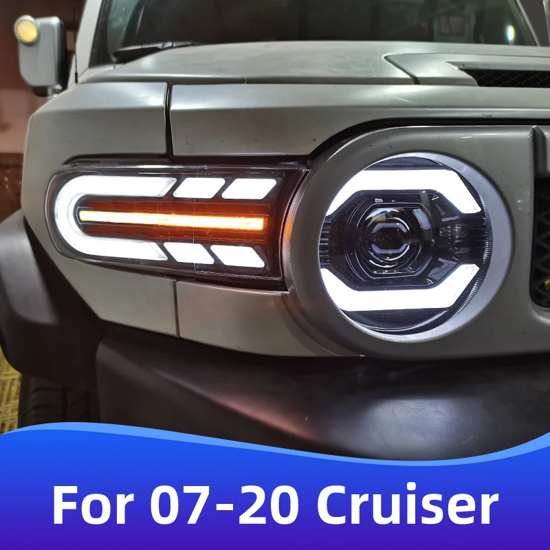 For 2007-2020 Models Toyota FJ Cruiser Modified and upgraded new style headlights turn signals brake lights Car Accessories DRL