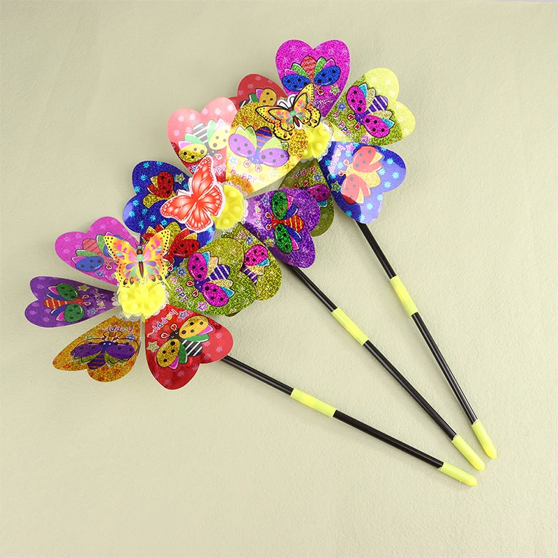 1Pc Colorful Sequin Windmill Cartoon Animal 3D Pinwheel Home Garden Decoration Wind Spinner Whirligig Yard Decor Outdoor Kid Toy - view 4