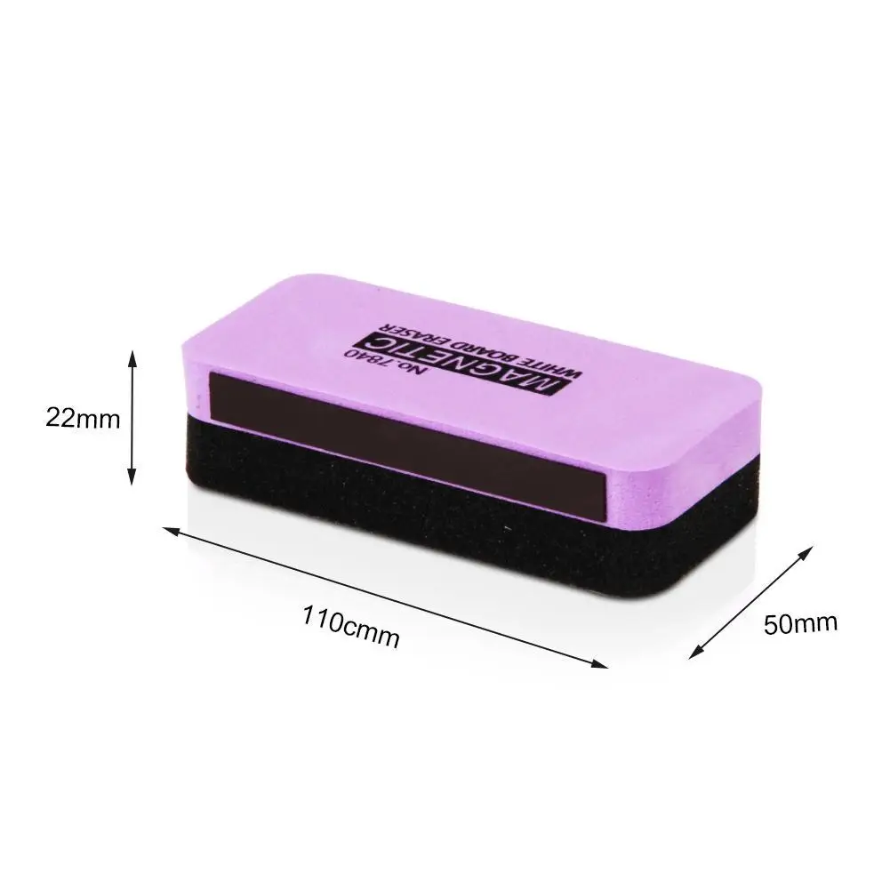 Couleur aléatoire 1PC tableau noir magnétique tableau blanc gomme nettoyant lingette sèche marqueur stylo plumeau blanc noir tableau à craie