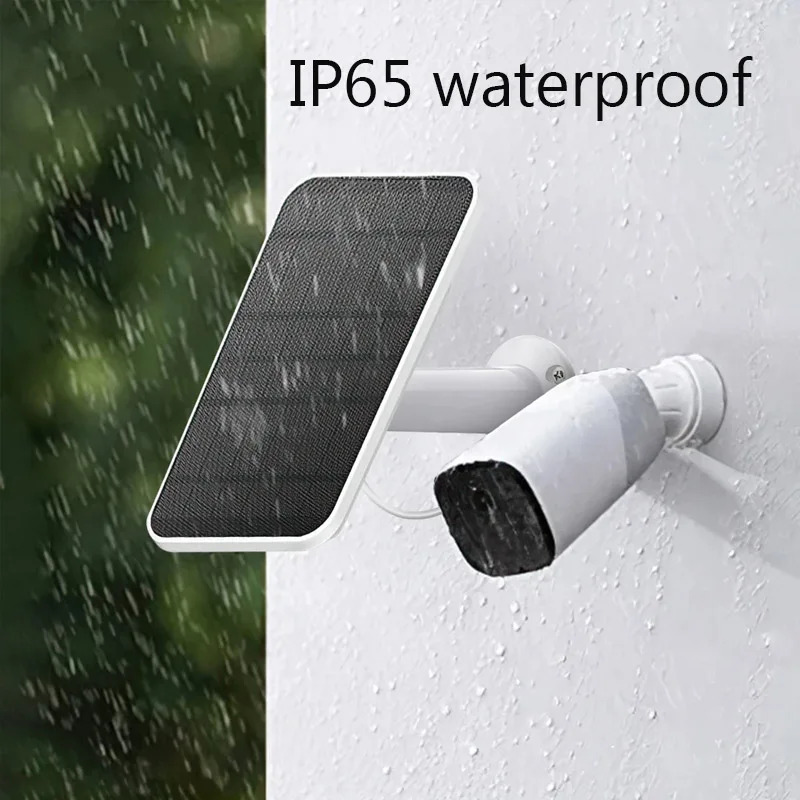 10 واط 5 فولت مجموعة اللوحة الشمسية 2in1 نوع-C الألواح الشمسية في الهواء الطلق الخلايا الشمسية شاحن لكاميرا الأمن/نظام إضاءة المنزل الصغير