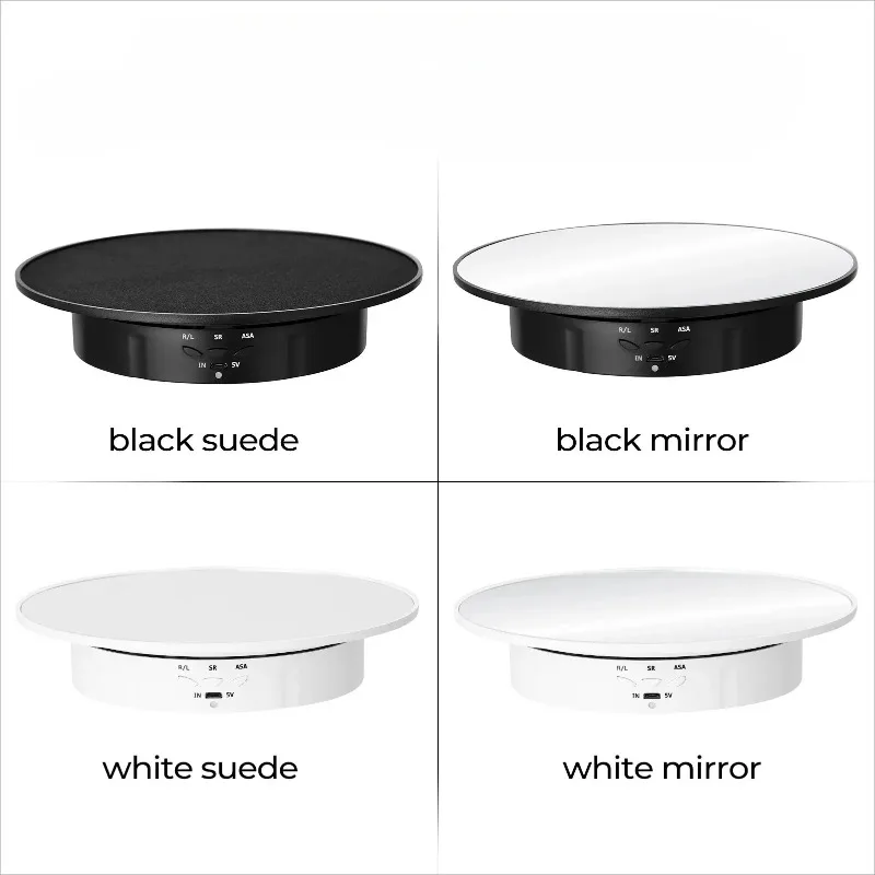 200mm 3 Speeds Photography Rotating Display Stand 360 Electric Rotating Product Display Turntable For Video Shooting