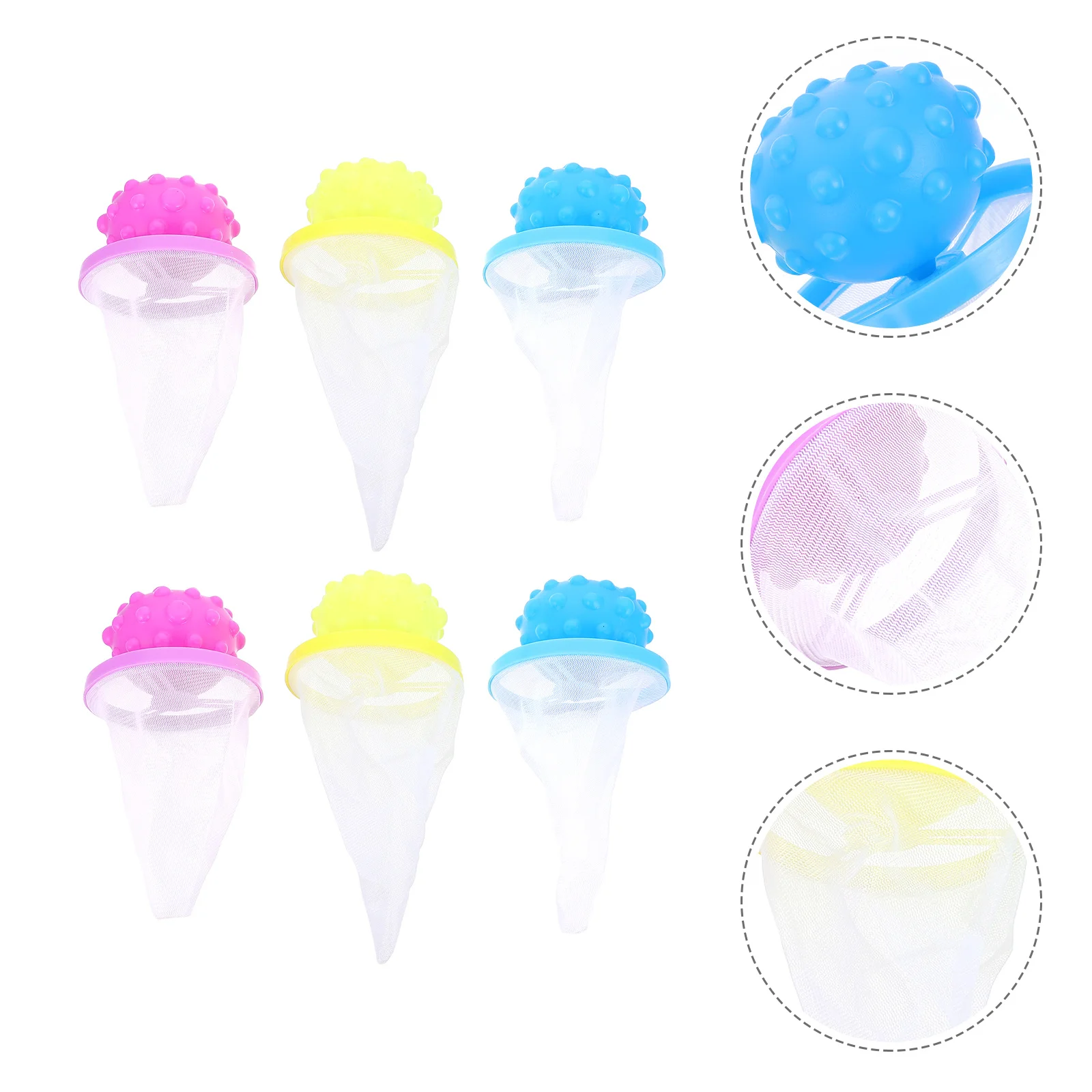 

6Pcs Cotton Lint Catcher Mesh Bag for Washing Machine - Reusable Laundry Hair Remover Filter Pouch Fine Mesh Design Dirt Fiber