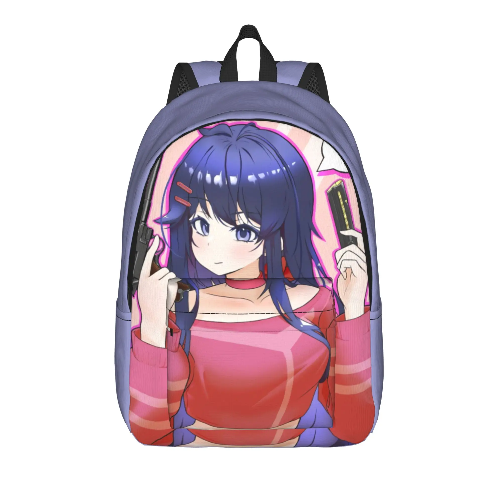 Game Miside Series Print Backpack Boy Girl  Pattern Backpacks Polyester Casual High School Bags Workout Custom Rucksack