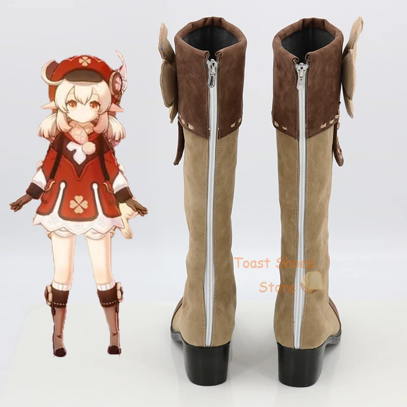 Gioco Cosplay Comic Anime Game for Con Halloween Party Cosplay Costume Prop Genshinimpact Klee Shoes