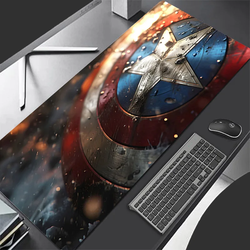 Mouse Pad Large C-captain A-america Gamer XXL Keyboard Pad Desk Mouse Mat Carpet Rubber Tapis Souris Gaming Pad Notbook Mousepad