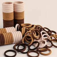 50/100pcs Black Hair Bands Hairband High Elastic Rubber Band Hair Ties Ponytail Holder Scrunchies Accessorie for Women Girls 5