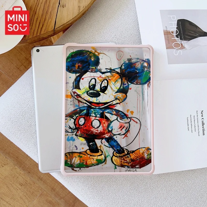 

Miniso Disney Mickey iPad розовый Прозрачный противокапельный чехол, подходит для iPad Pro 2022/2024, iPad Air3/5th, iPad Mini 6, iPad 6/10th