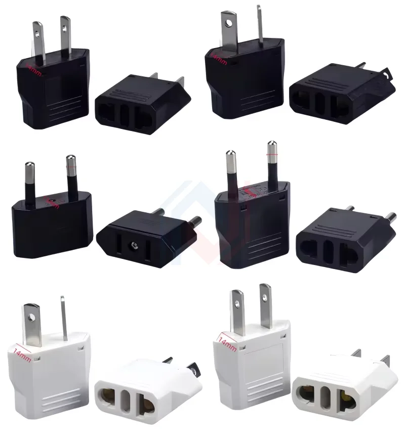 EU Plug Adapter US to EU Plug Adapter CN to EU Travel Adapter Electric KR Euro Plug Converter Power Sockets AC Outlet