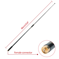 ABBREE AR-800 Telescopic Antenna SMA-Female/Male/BNC Dual Band VHF/UHF 144/430MHz For Baofeng Walkie Talkie UV5R UV-32 Ham Radio