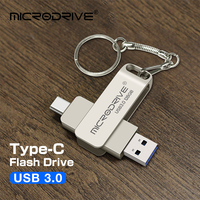 Type C USB 3.0 Flash Drive 64GB 128GB 256GB Pen Drive for Huawei and Andriods SmartPhone Memory Disk