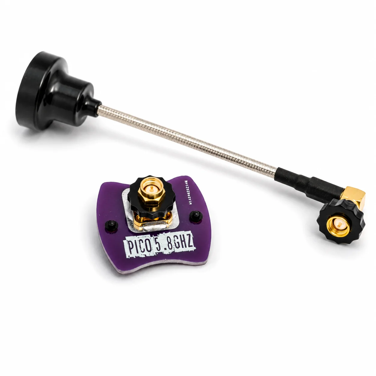 MenaceRC FPV Goggle Antenna Pack 5.8Ghz Polarised RHCP Pico Patch & Periscope Omni with SMA Finger Spinners for Fatshark Goggles