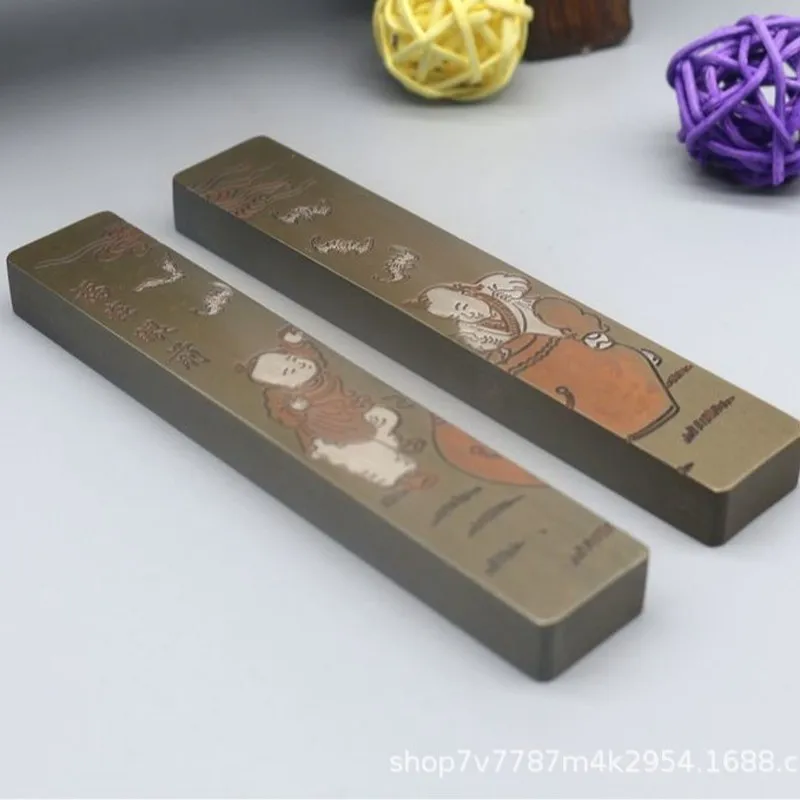 craft item: brass embossed paperweight for study and office decoration
