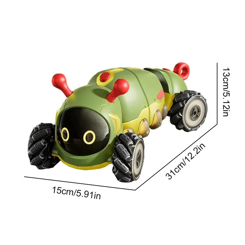 RC Spray Stunt Insect Auto Intelligente afstandsbediening Simuleren Insect Tjilpen Geluid Vierwielaandrijving Voertuigverlichting Jongen Kind Speelgoed