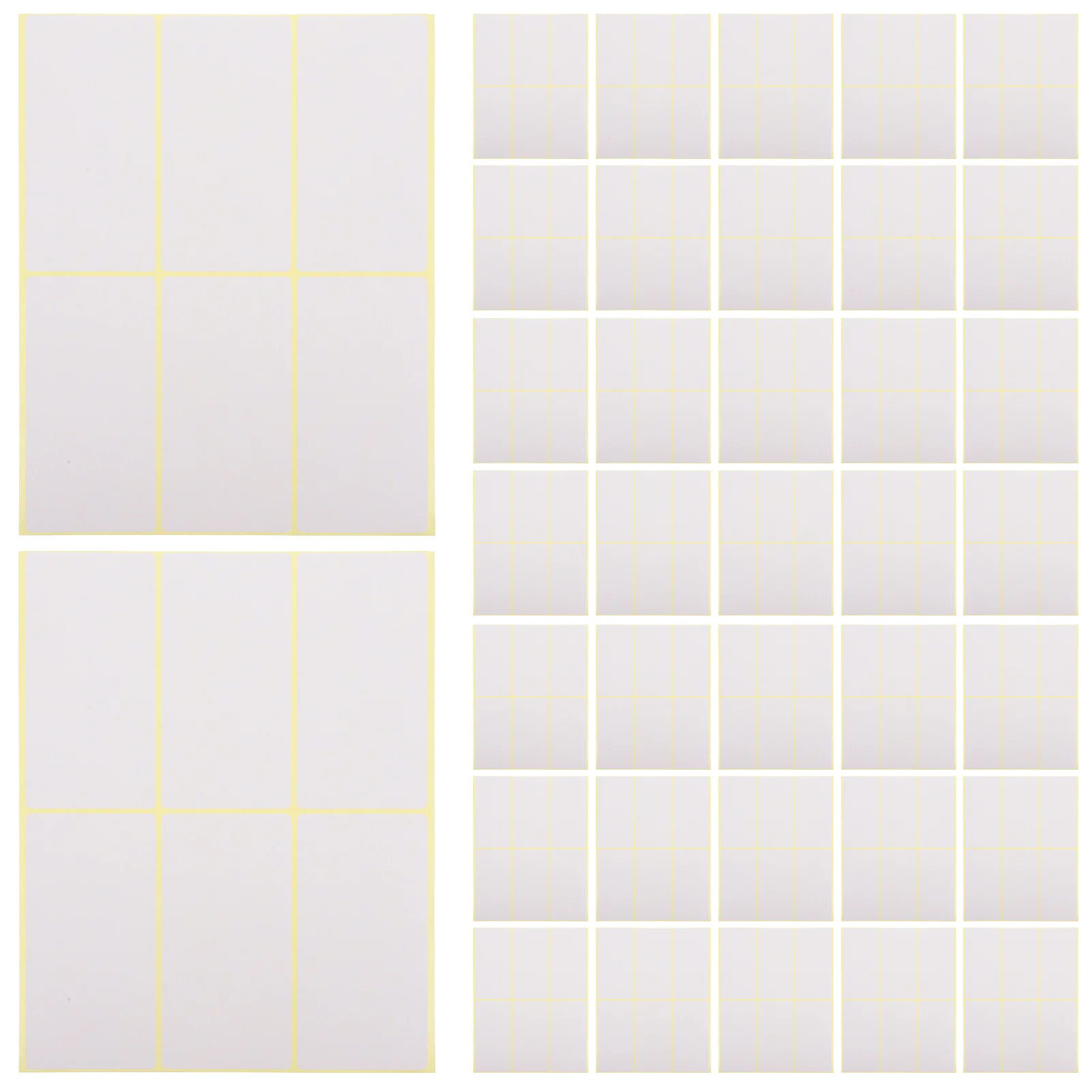180Pcs Blank Adhesive Labels Large Sticky Label Stickers for Classification Storage Marking Office Use Multipurpose