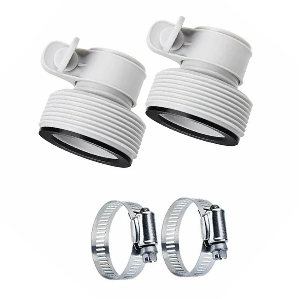 

Outdoor Pool Installation White Pool Hose Fitting Convert 1.25 To 1.5 Fittings Outdoor Pool Accessory Long-lasting Performance