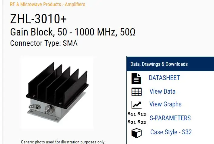 

[Белла] Мини-схемы ZHL-3010 + 50-1000 МГц RF малошумный усилитель