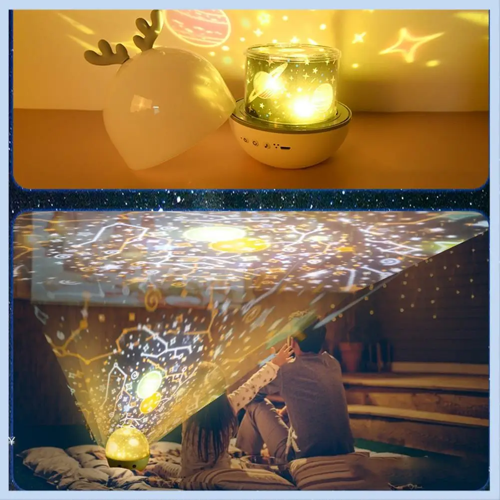 

AS63-Music Projector Night Light Projector Night Light With BT Speaker Starry Sky Projector Night Light
