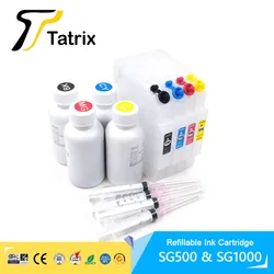 Tatrix Premium Refillable Ink Cartridge SG500 SG1000 for Sawgrass Sublijet HD Virtuoso SG500 SG1000 Printer .Disposable chips