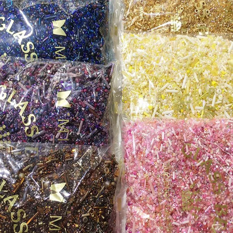 10g 2-10MM Japan Miyuki Glass Seedbeads Mixed Round Bugle Delica Mix colori e dimensioni casuali accessori da lavoro per perline fai da te