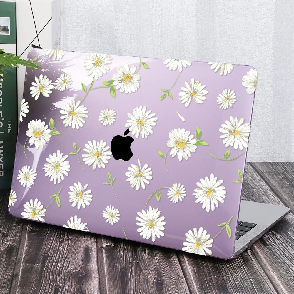 حافظة لاب توب ليتل ديزي لاجهزة ماك بوك اير برو ريتينا 11 12 13 15 16 بوصة 2020 تاتش ID M1 A2337 A2338 A2289 غطاء بلاستيكي صلب