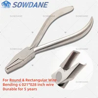 Alicates para formar arco de laboratorio Dental, acero inoxidable para alambre redondo y Rectangular de hasta 0,021x0,028 pulgadas, curva de alambre Dental