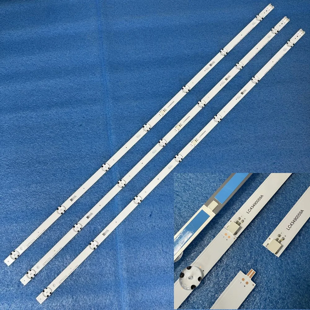 1set LED Strips For 43UK6300PLB 43UK6470PLB 43UN71003LB 43UN71006LB 43UM7050PLF LC43490116A HC430DGG-ABWL1-A18X