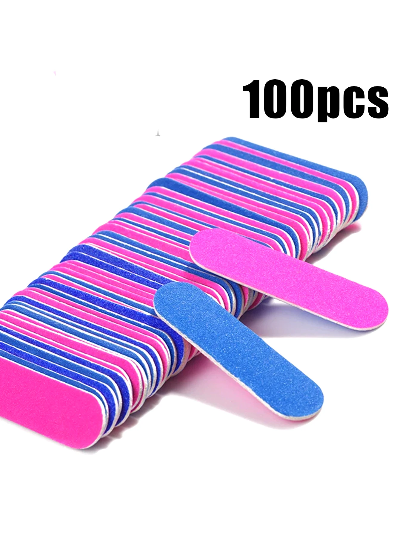 Dubbelzijdige nagelvijlen Mini hout schuurbufferblokset voor gellak manicure pedicure salon professionele nail art tools