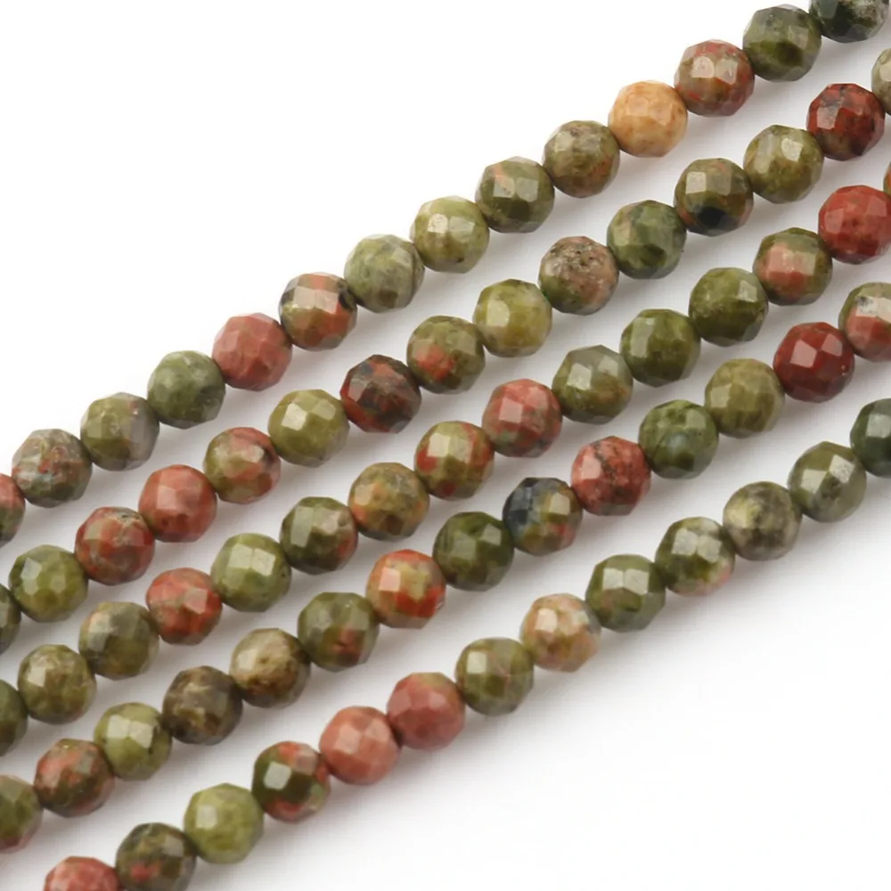 Natural Mookaite Stone Beads, 8mm Faceted Round Loose Beads, Genuine GemstoneSpacer Beads for JewelryMaking DIY BraceletNecklace