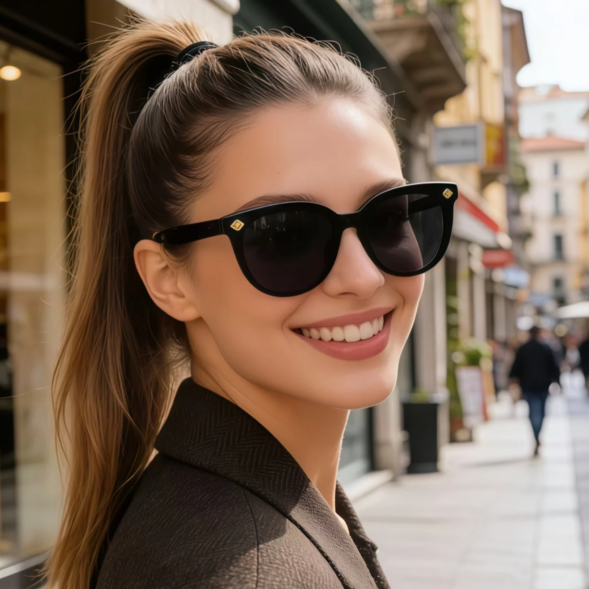 Europäischer und amerikanischer Retro-Stil, modische Unisex-Y2K-Sonnenbrille, trendige, vielseitige Sommer-Sonnenschutzbrille mit UV400-Schutz und leichtem Rahmen.
