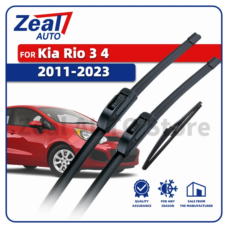 LHD Vorne Hinten Wischerblätter Für Kia Rio MK3 MK4 2011-2023 2012 2013 2014 2015 2016 2017 2018 Windschutzscheibe 26 "16" 11" Zubehör
